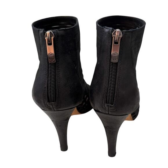 Vince Camuto Cutout Open Toe Bootie Black Size 8/38 - Picture 3 of 11